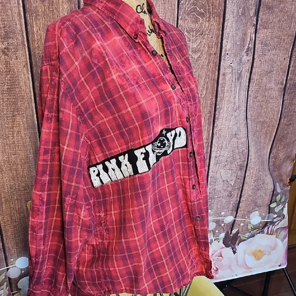 UNISEX OOAK PINK FLOYD TOP SM-XL - Picture 3 of 6